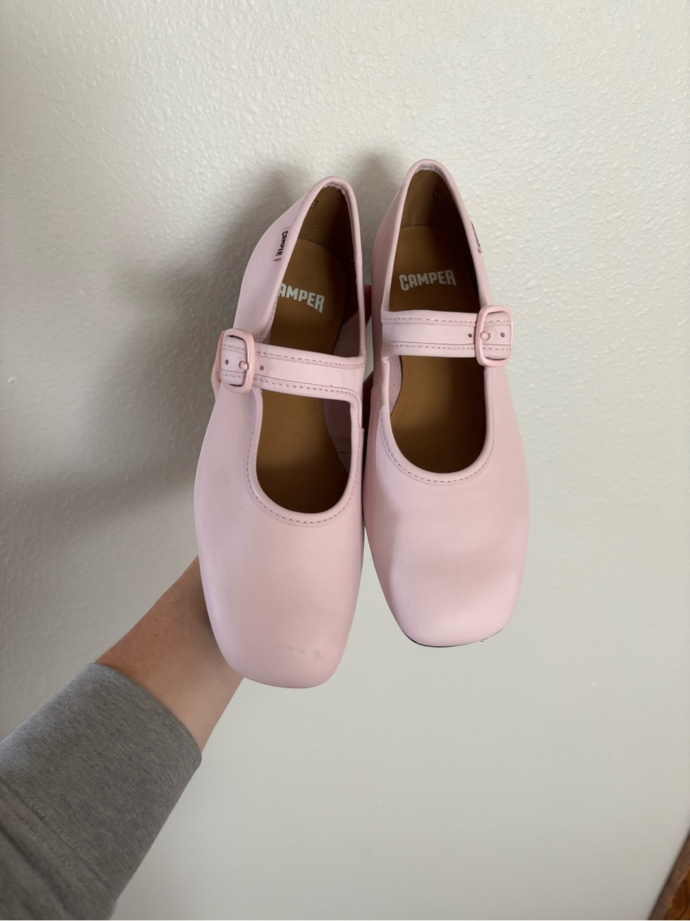 Camper Pale Pink Mary-Jane Ballet Flats